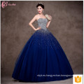 Suzhou rojo azul de hombro de encaje de cuentas Cinderella largo Puffy cena vestido de noche